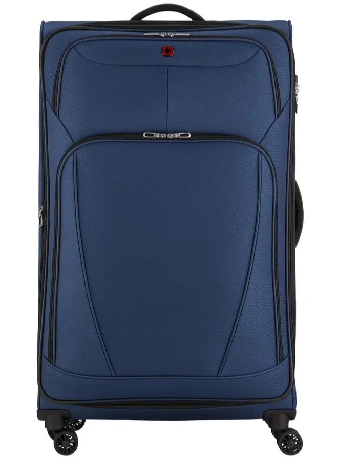 Wenger Beaumont Lite 90 Cm Large 4-Double Wheeled Softside Expandable Check-In Luggage Trolley - Blue